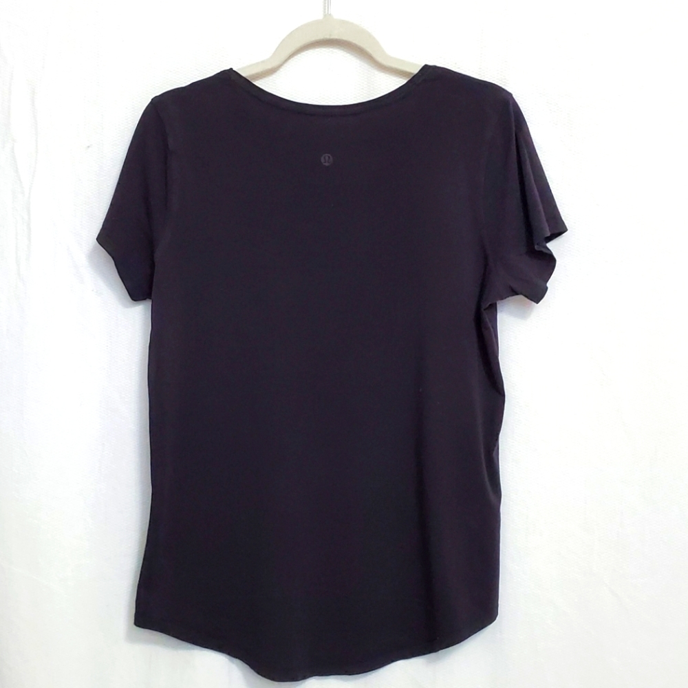 Lululemon x Cyclebar Black Short Sleeve Tee Shirt Womens 10 - Picture 3 of 5